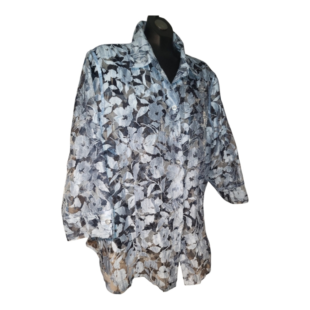 Pretty floral Tanjay sheer top